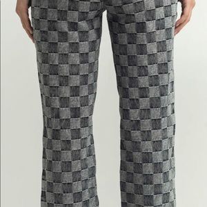 West of Melrose won W Checkered Straight Leg Jeans